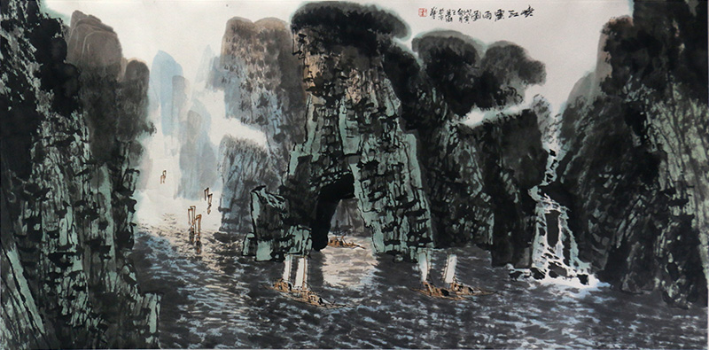 筆縱意馳 山明水秀——當代山水畫家王夢湖先生作品（《西部成功書畫家》刊載）賞讀