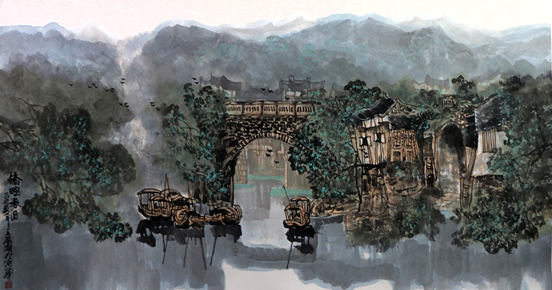 筆縱意馳 山明水秀——當代山水畫家王夢湖先生作品（《西部成功書畫家》刊載）賞讀