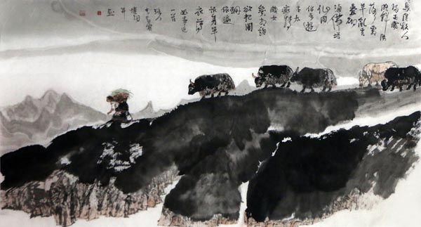扎根藏鄉(xiāng) 畫蘊別趣——西藏美協(xié)副主席李知寶先生人物畫作（《西部成功書畫家》刊載）簡析