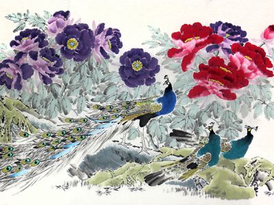 富麗錦繡 風華可人——《西部成功書畫家》刊載金征東“孔雀”畫作賞析
