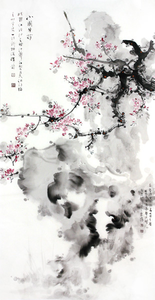 水墨氤氳 梅綻迎春——《西部成功書畫家》刊載梁國榮先生花鳥作品賞析