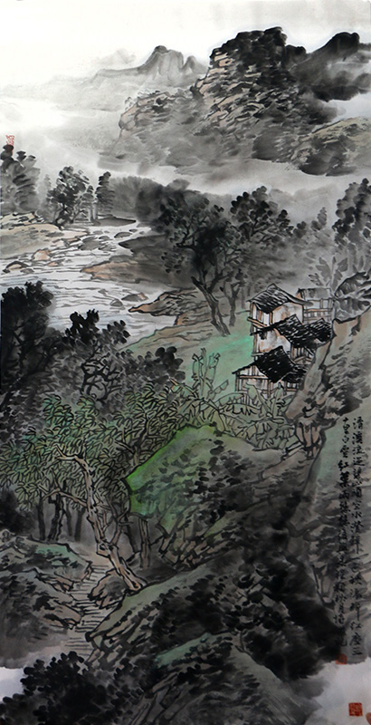 家山素樸 意境盎然——當代山水畫家張復興先生畫作（成功美術館“五一勞動節”線上展）淺析