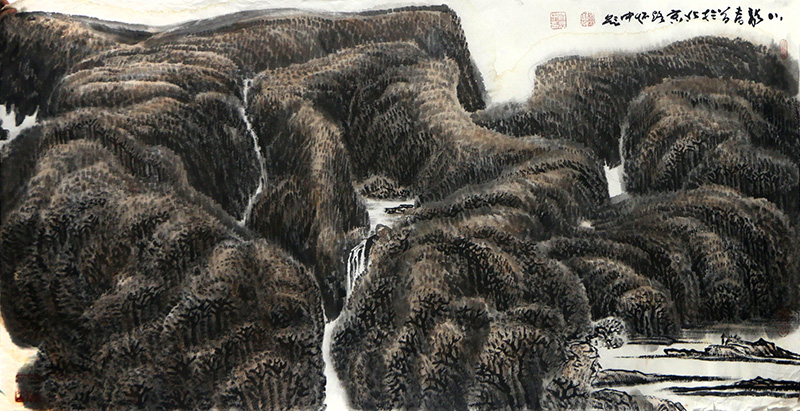 大象取景天地間 黑白立意得心源——當代著名山水畫家路懷中先生作品（《西部成功書畫家》刊載）賞讀