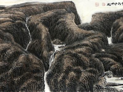 大象取景天地間 黑白立意得心源——當代著名山水畫家路懷中先生作品（《西部成功書畫家》刊載）賞讀