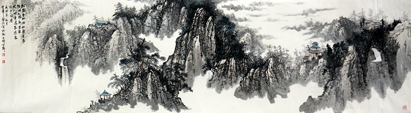 取法傳統(tǒng) 筆墨蒼樸——《西部成功書畫家》刊載張錦龍先生山水畫賞析