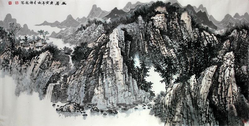 取法傳統(tǒng) 筆墨蒼樸——《西部成功書畫家》刊載張錦龍先生山水畫賞析