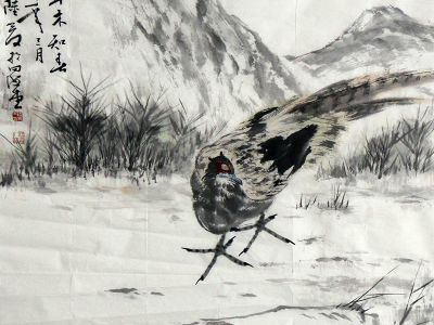鳥寄山野之構 天人交融之境——《西部成功書畫家》刊載江蘇畫家陸爰作品賞析