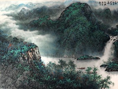 墨寫峰骨立 彩賦山精神——當代山水畫家王信聰先生作品（《西部成功書畫家》刊載）賞讀