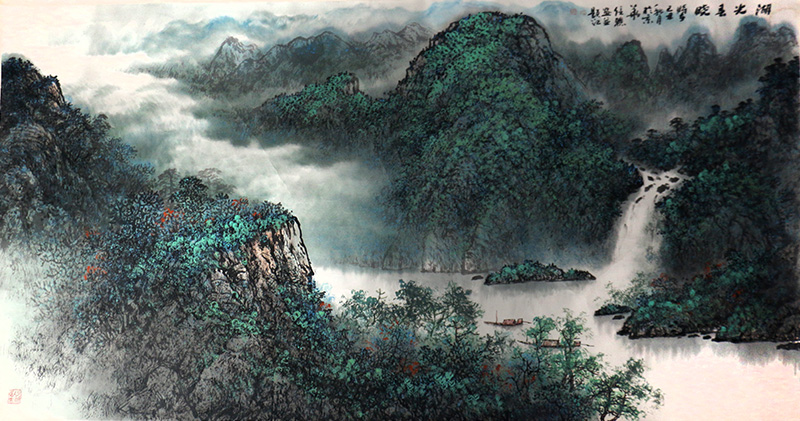 墨寫峰骨立 彩賦山精神——當代山水畫家王信聰先生作品（《西部成功書畫家》刊載）賞讀