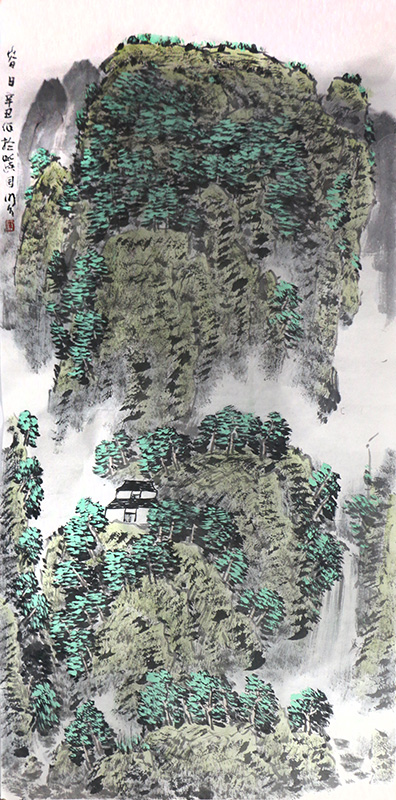 皴筆陣列 點厾成勢——當代著名山水畫家李明久先生作品（《西部成功書畫家》刊載）賞讀