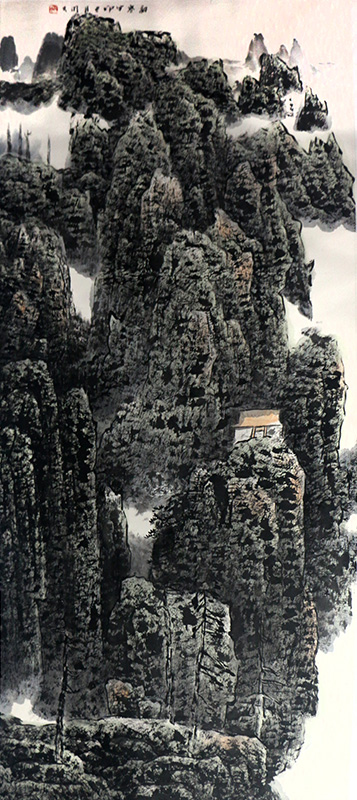 皴筆陣列 點厾成勢——當代著名山水畫家李明久先生作品（《西部成功書畫家》刊載）賞讀