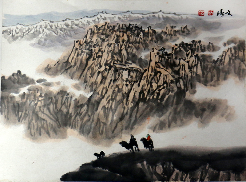 蒼茫古道 駝鈴陣陣——《西部成功書畫家》刊載郭文濤先生山水畫賞析