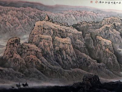蒼茫古道 駝鈴陣陣——《西部成功書畫家》刊載郭文濤先生山水畫賞析