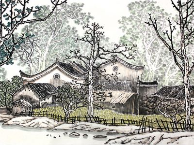 筆有頓挫意 濃濃家園情——《西部成功書畫家》刊載湖南山水畫家周靖先生作品賞析