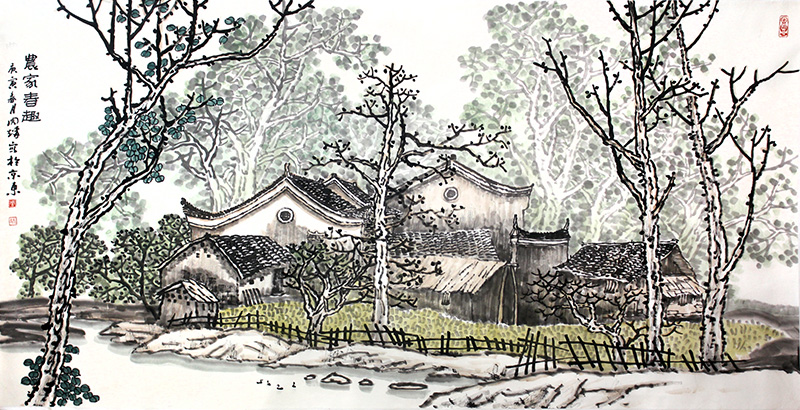 筆有頓挫意 濃濃家園情——《西部成功書畫家》刊載湖南山水畫家周靖先生作品賞析