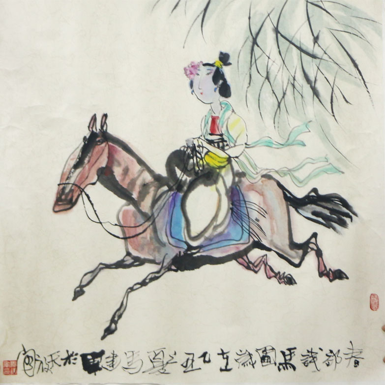 試馬春郊  魏紫姚黃——讀寧夏美協副主席馬建軍先生畫作（《西部成功書畫家》刊載）