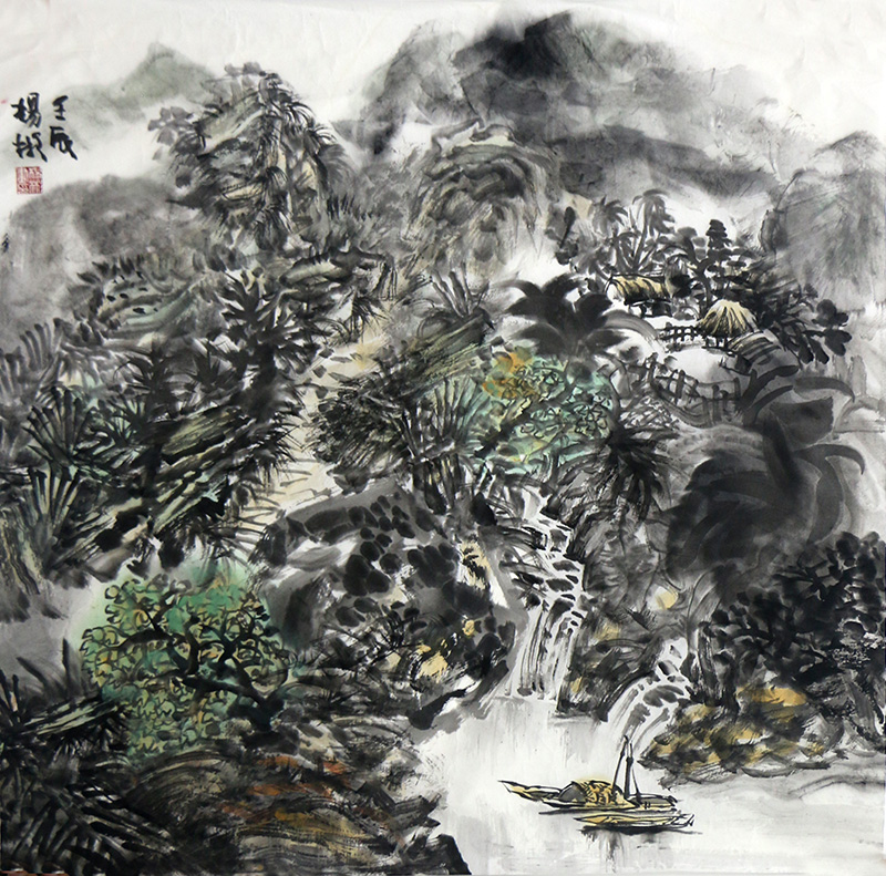 椰風田園 詩意畫境——海南美協理事楊彬先生作品（《西部成功書畫家》刊載）賞讀