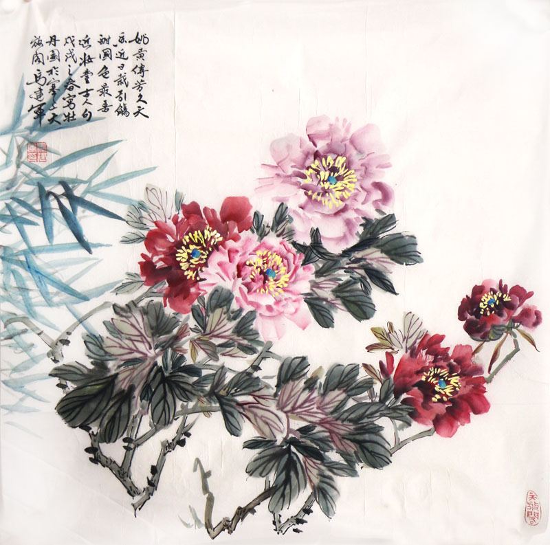 試馬春郊  魏紫姚黃——讀寧夏美協副主席馬建軍先生畫作（《西部成功書畫家》刊載）