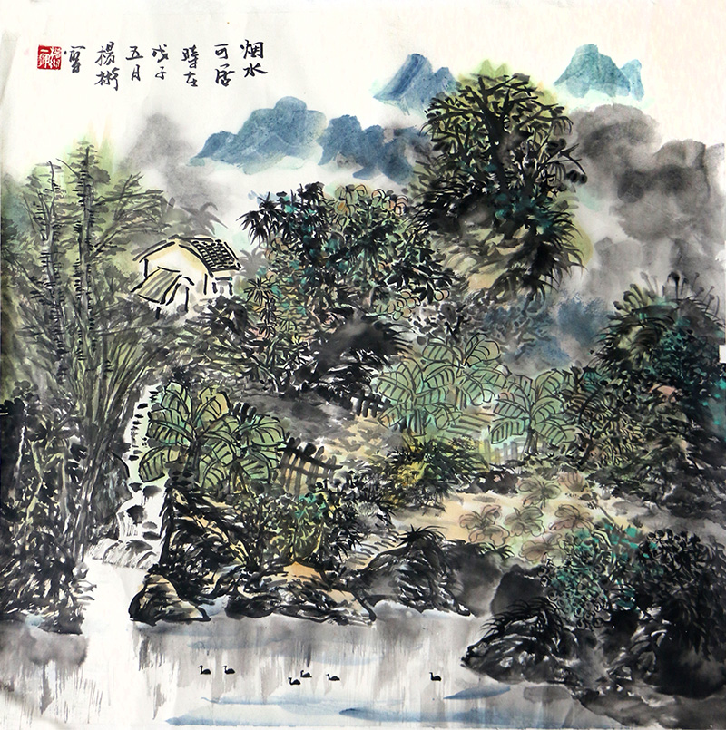 椰風田園 詩意畫境——海南美協理事楊彬先生作品（《西部成功書畫家》刊載）賞讀