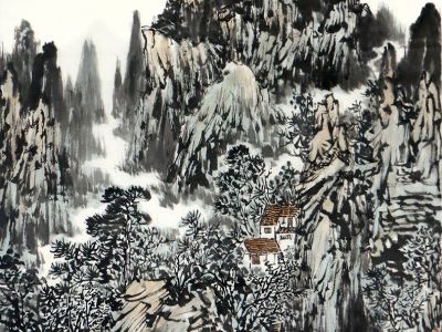 皴筆頓挫 山巒參差——《西部成功書畫家》刊載山水畫家尤榮山作品賞析