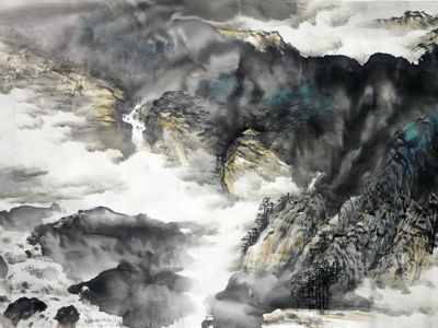 皴寫峰骨 潑染云逸——《西部成功書畫家》刊載河北畫家苗慶華先生山水畫作賞讀