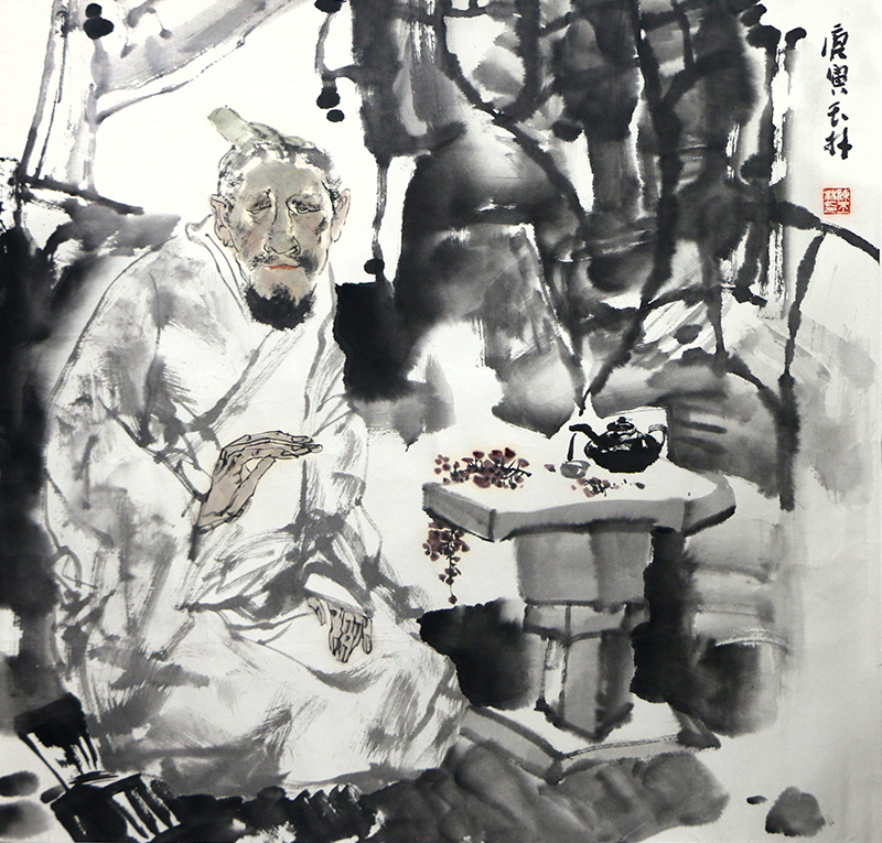 筆為淡泊心跡 畫寫閑逸心聲——當(dāng)代畫家陳玉林先生人物畫作（《西部成功書畫家》刊載）簡析