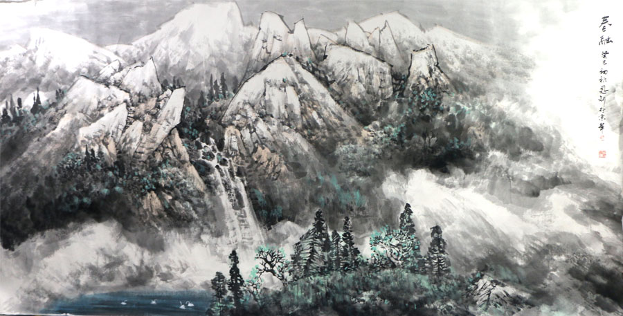山雄水靜 風起云涌 ——當代北派山水畫家師恩釗先生作品（《西部成功書畫家刊載》刊載）賞讀