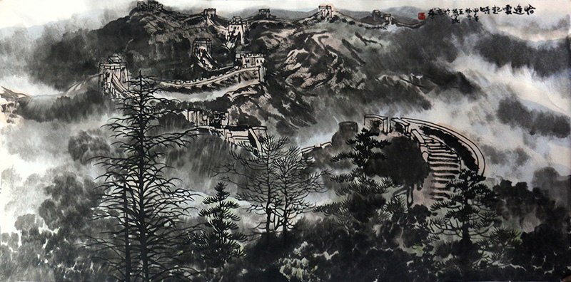 茫茫云起 郁郁生機(jī)——當(dāng)代山水畫家王夢湖先生畫作（《西部成功書畫家》刊載）賞讀