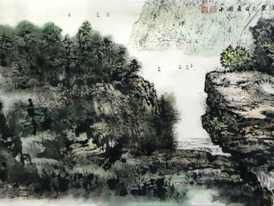 墨郁彩明 水秀山蔥——中美協理事、四川美協副主席張國平先生國畫山水（《西部成功書畫家》刊載）賞讀