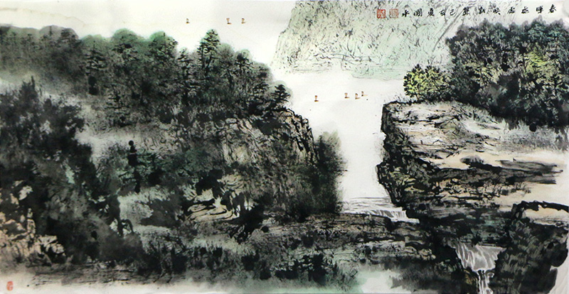 墨郁彩明 水秀山蔥——中美協(xié)理事、四川美協(xié)副主席張國(guó)平先生國(guó)畫山水（《西部成功書畫家》刊載）賞讀