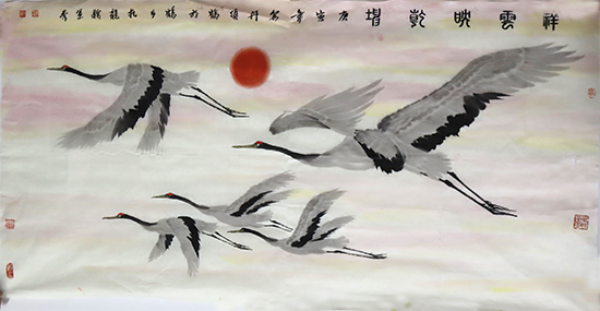 絢麗多姿 清新靈妙——淺說魏運(yùn)秀畫鶴（《西部成功書畫家》刊載）