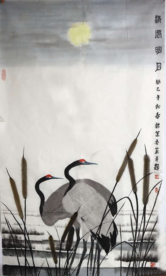 絢麗多姿 清新靈妙——淺說魏運(yùn)秀畫鶴（《西部成功書畫家》刊載）