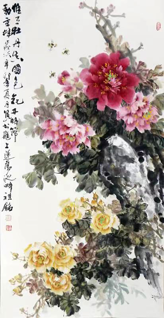 潤澤明艷 其中有象——王祖銘先生花鳥畫（《西部成功書畫家》刊載）賞讀