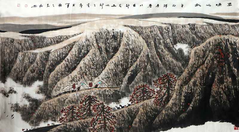 落筆蒼莽 賦彩秀潤(rùn)——陜西著名山水畫家蔡嘉勵(lì)先生作品（《西部成功書畫家》刊載）賞讀