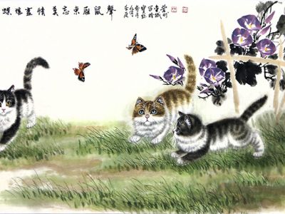 貍奴戲花蔭 性靈弄秋風——甘肅花鳥畫家牛寶珍先生“貓作”（《西部成功書畫家》刊載）賞讀