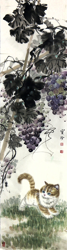 貍奴戲花蔭 性靈弄秋風——甘肅花鳥畫家牛寶珍先生“貓作”（《西部成功書畫家》刊載）賞讀