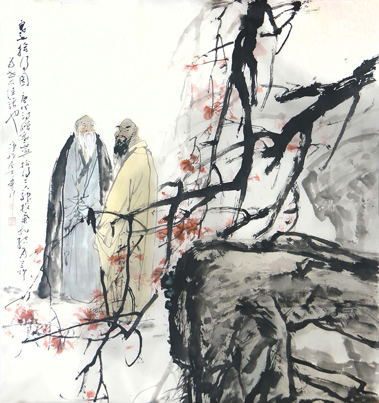 禪境入畫 性靈飄逸——青島著名畫家張京城先生畫作（《西部成功書畫家》刊載）賞讀
