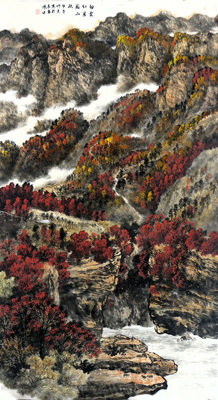墨彩相彰 雋逸明麗——陜西女畫家徐鴻延山水畫作（《西部成功書畫家》刊載）簡析