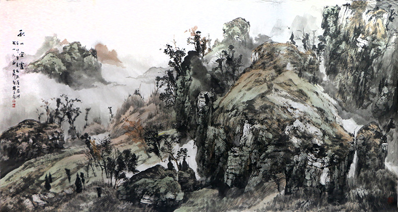 得蒼莽真氣 寫巍峨雄風——當代著名山水畫家白云鄉先生作品（國慶75周年·成功美術館館藏名家展）賞讀