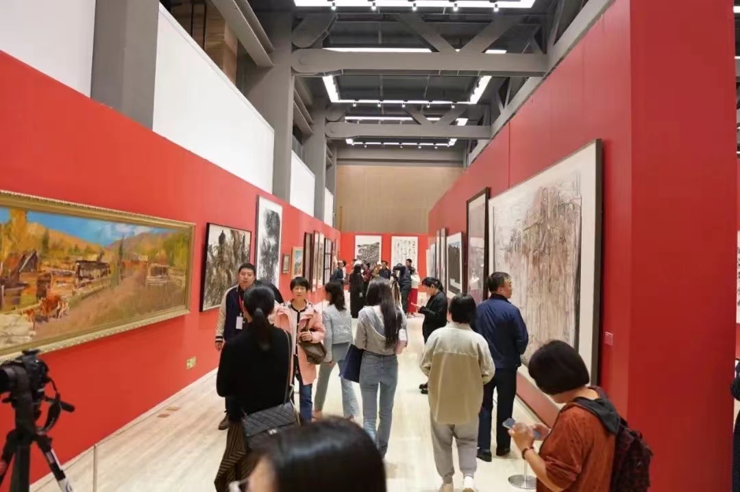 國之頌——慶祝中華人民共和國成立75周年全國美術(shù)作品展在中國國家畫院開幕