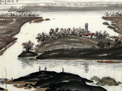 宏闊超逸 河畔情韻——西安美院教授張三友先生作品（《西部成功書畫家》刊載）簡析