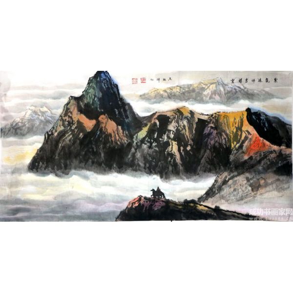 《紫氣遍布吉祥云》