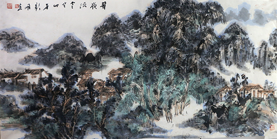 遠(yuǎn)山看風(fēng)動 密林尋古韻——《西部成功書畫家》刊載段新明作品賞析