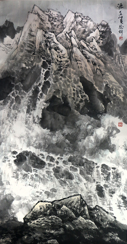 縱筆峰嶺峻 墨逸云水動(dòng)——當(dāng)代著名山水畫家?guī)煻麽撓壬嬜鳎ā段鞑砍晒嫾摇房d）簡(jiǎn)析