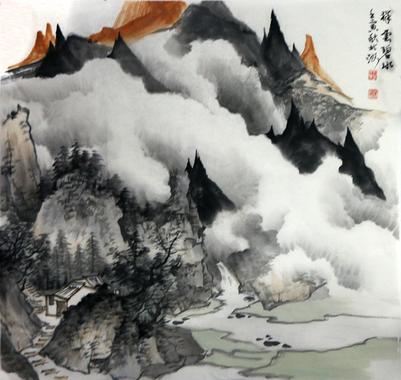 云翳開天地 飛揚(yáng)游大千——北海“宋家云山”畫作（《西部成功書畫家》刊載）賞讀