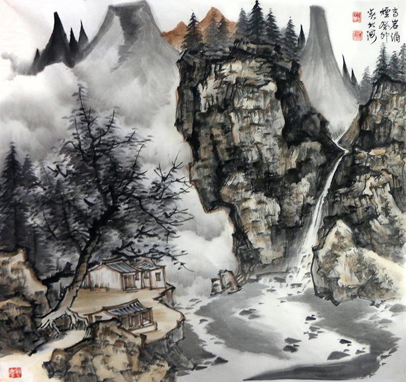 云翳開天地 飛揚(yáng)游大千——北海“宋家云山”畫作（《西部成功書畫家》刊載）賞讀