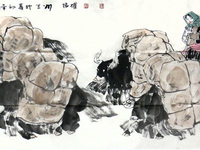 線墨樸厚 節(jié)律生情——青海美協(xié)副主席張權(quán)先生作品（《西部成功書畫家》刊載）簡析