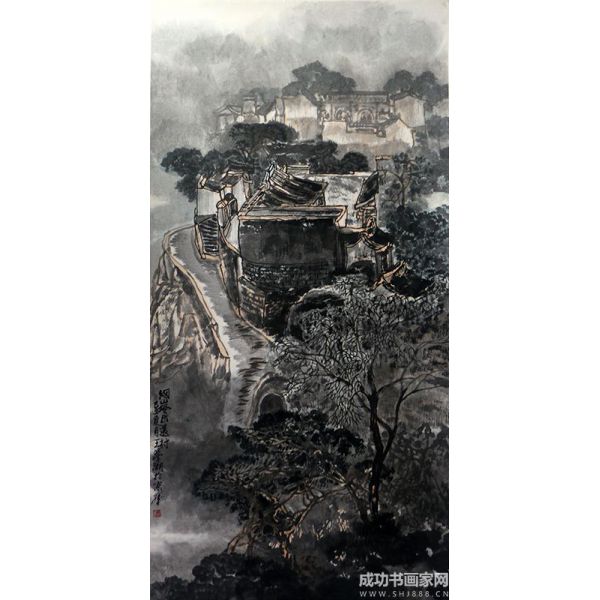 《煙嵐出遠(yuǎn)村》