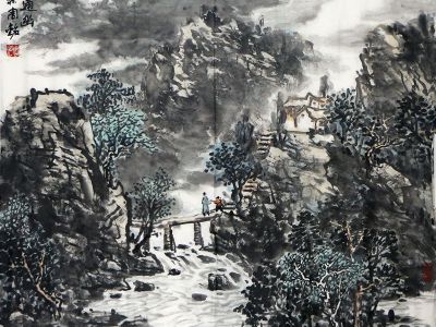 恣肆皴染 開合取勢——《西部成功書畫家》刊載山水畫家周銘先生作品賞析