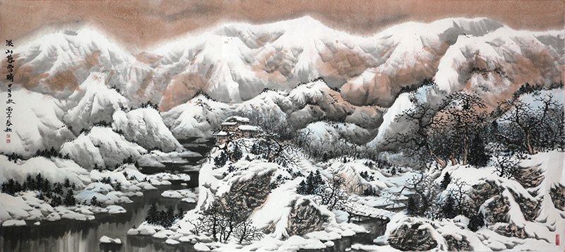 暮山映雪 空靈清虛——當(dāng)代山水畫家趙春秋先生畫作（《西部成功書畫家》刊載）賞讀